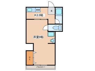 ＧＳ阿倍野（２０１）の物件間取画像